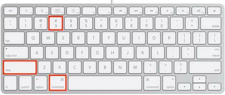 a keyboard with a red box
